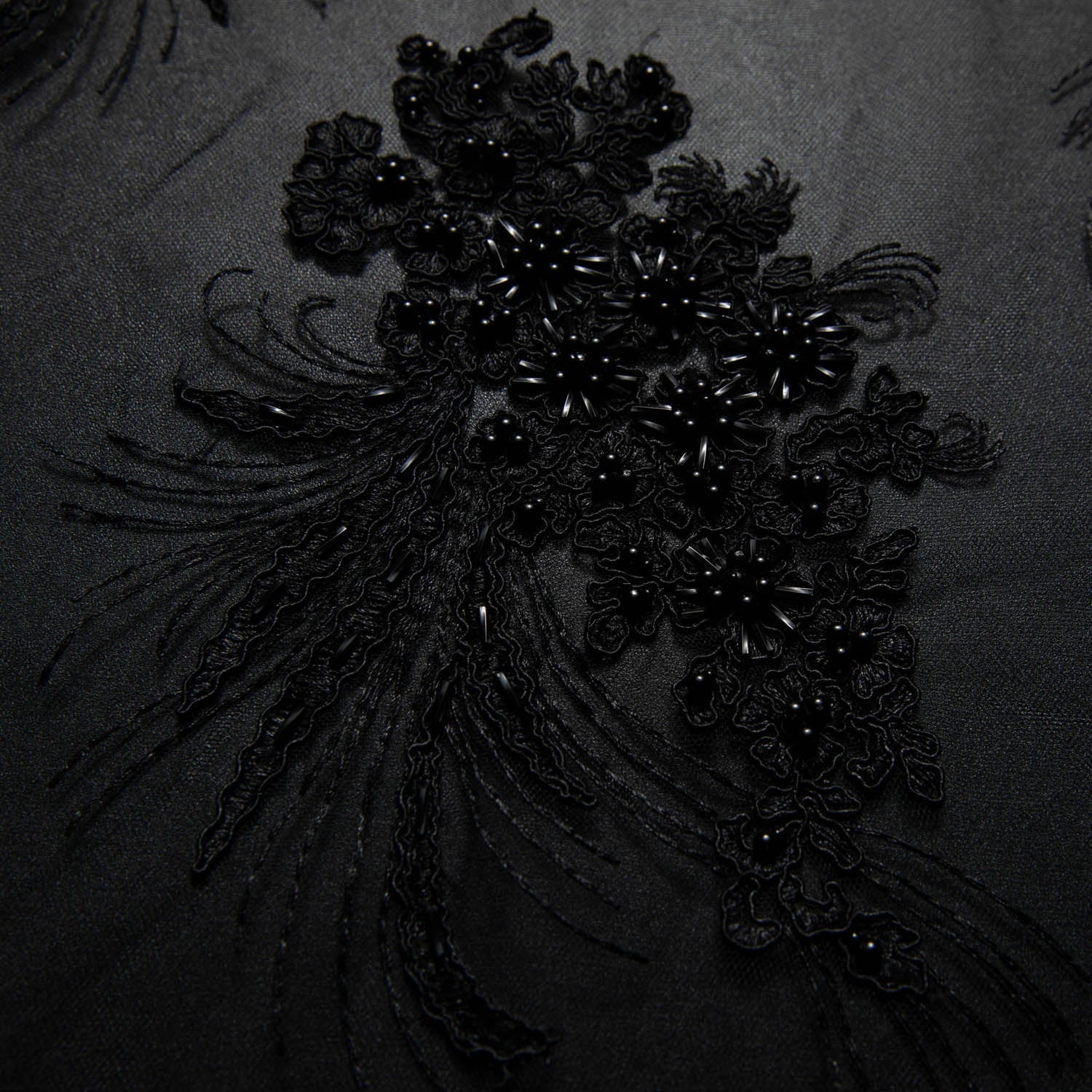 Tulle Lace Fabric Embroidered with Cord and Intricate Pattern 52" Wide | Exquisite Fabric