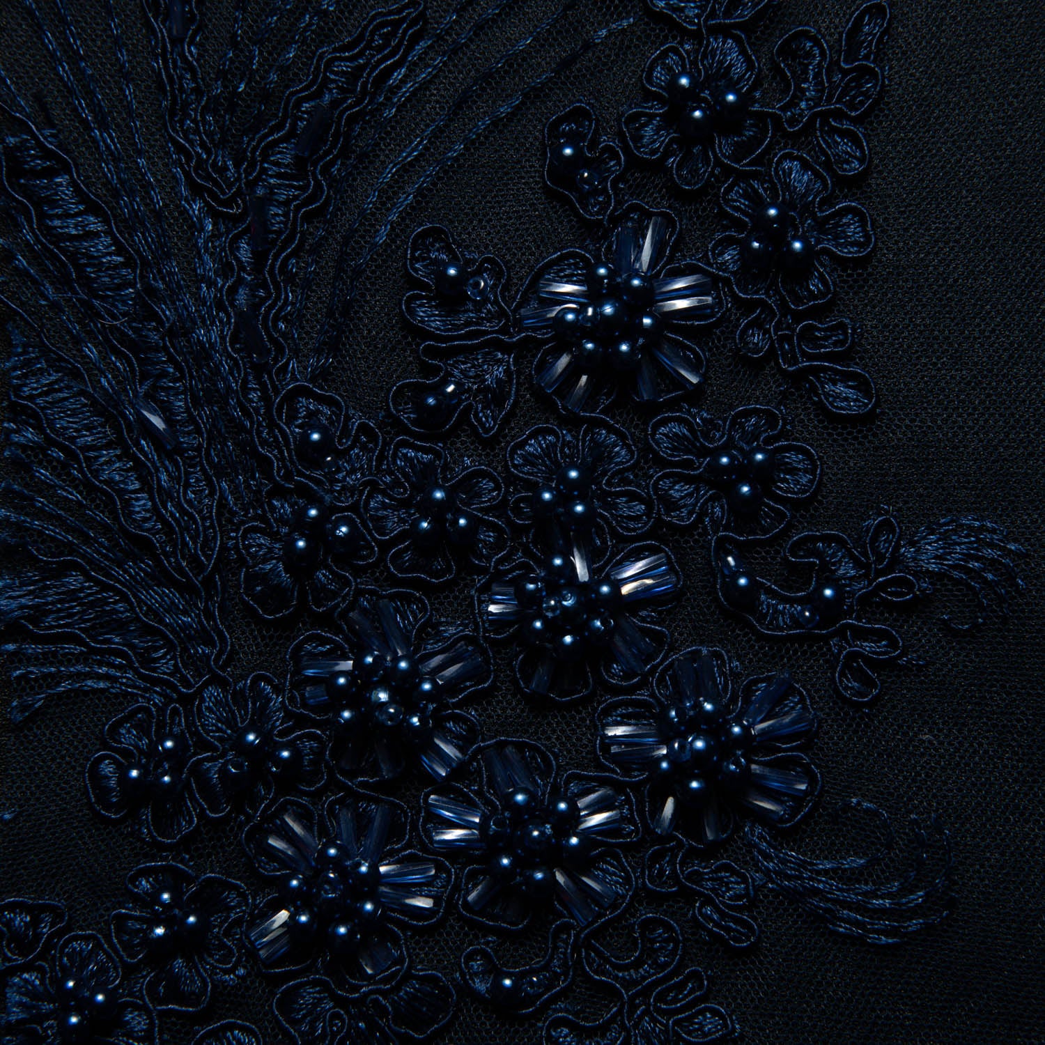 Tulle Lace Fabric Embroidered with Cord and Intricate Pattern 52" Wide | Exquisite Fabric