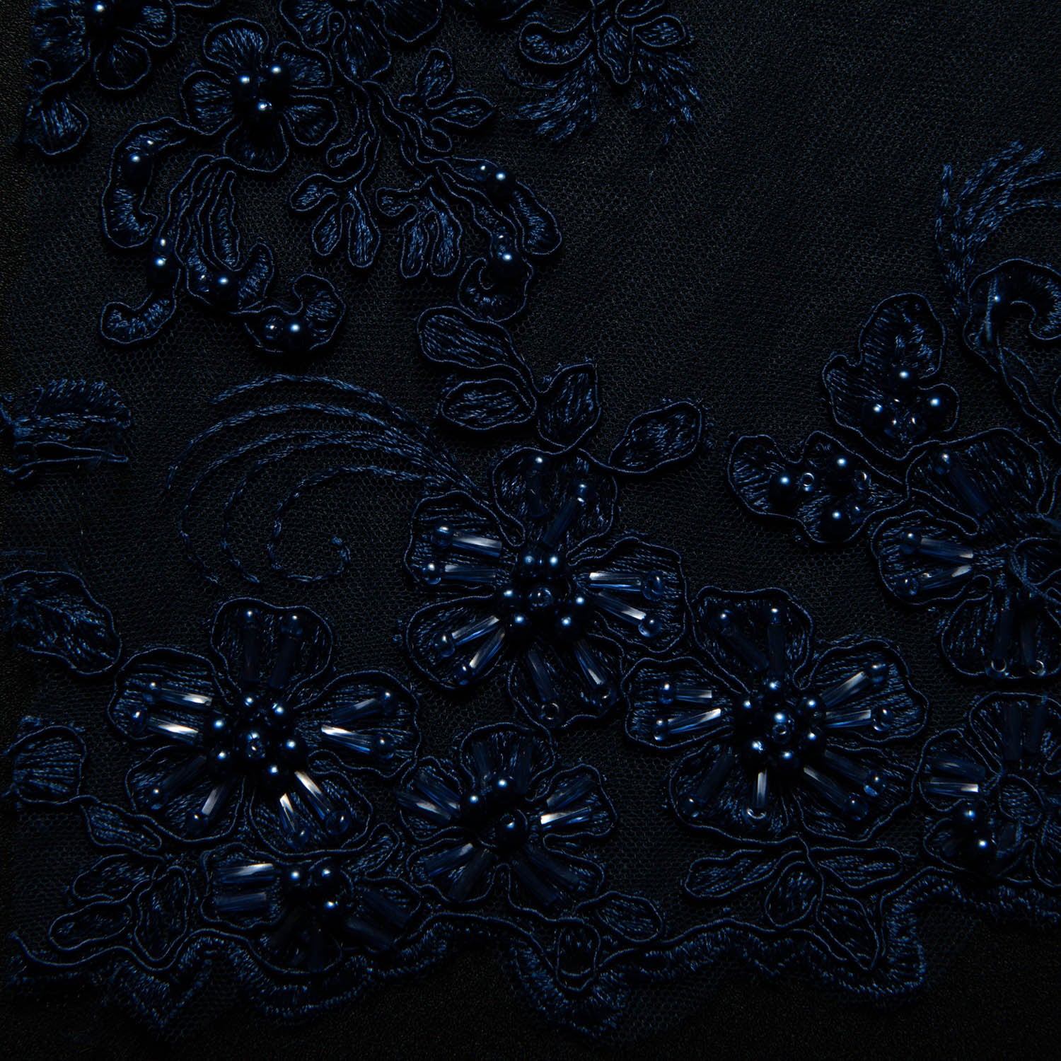 Tulle Lace Fabric Embroidered with Cord and Intricate Pattern 52" Wide | Exquisite Fabric
