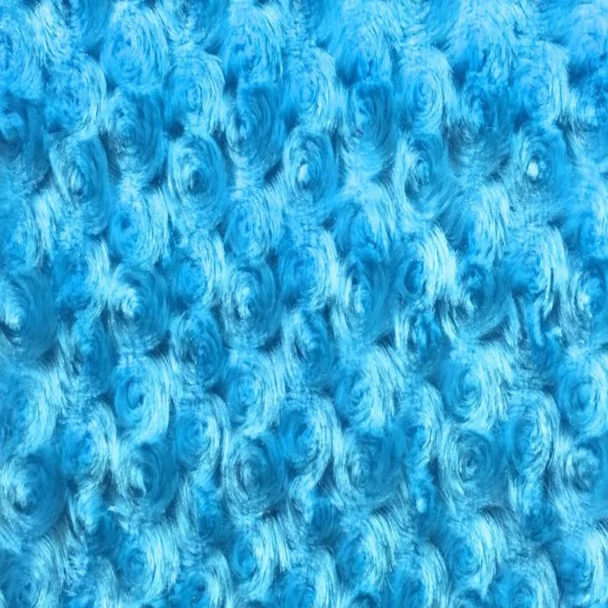 Swirl Rosebud Faux Fur Fabric