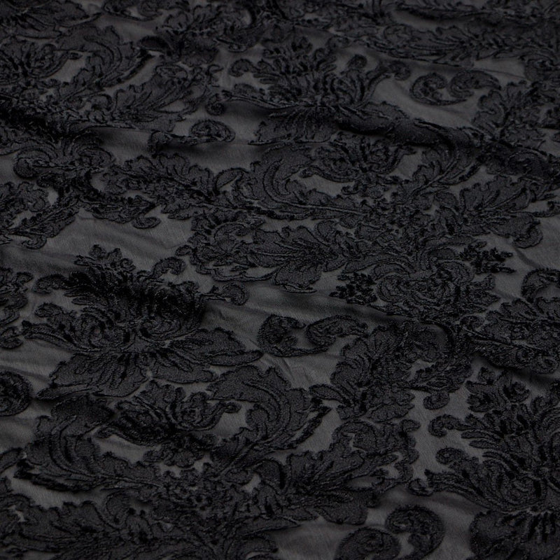 Versailles Burn Out Stretch Velvet Fabric | Blue Moon Fabrics