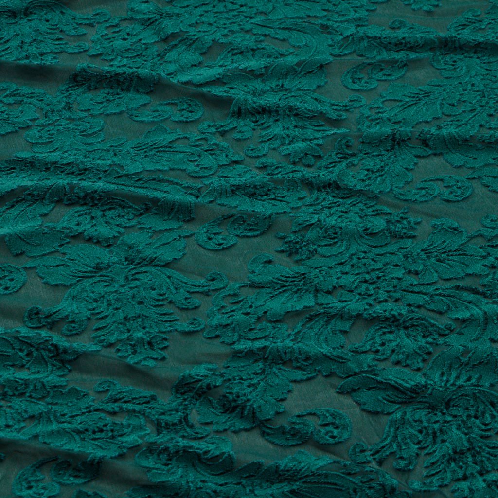 Versailles Burn Out Stretch Velvet Fabric | Blue Moon Fabrics