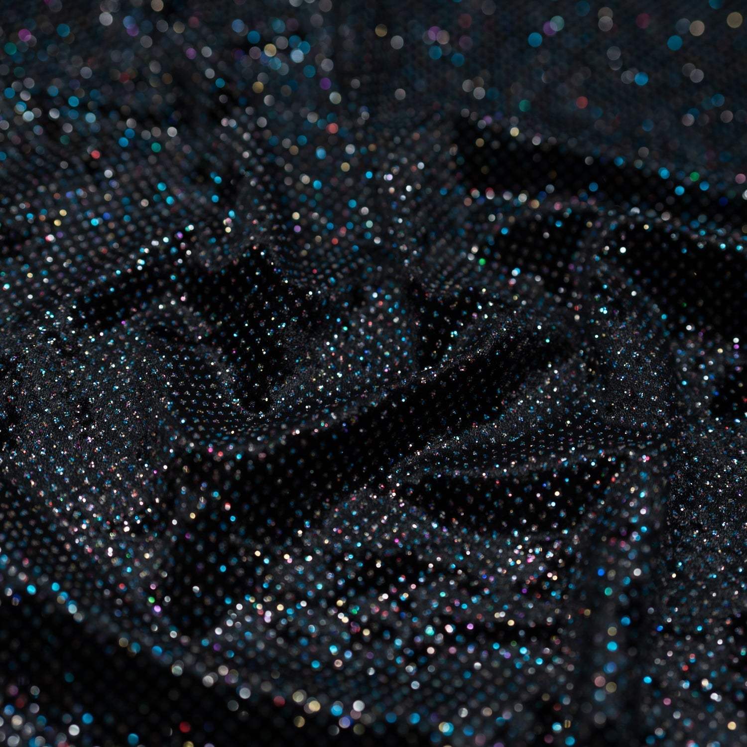 Vivian Glitter Printed Stretch Velvet Fabric | Blue Moon Fabrics