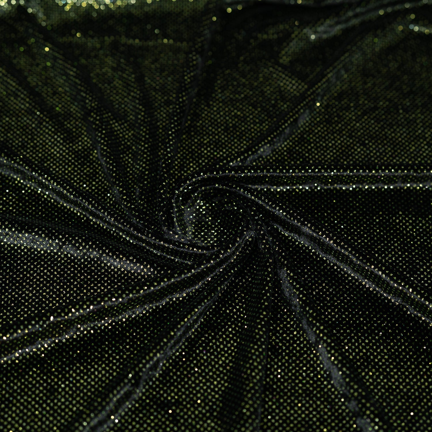 Vivian Glitter Printed Stretch Velvet Fabric | Blue Moon Fabrics