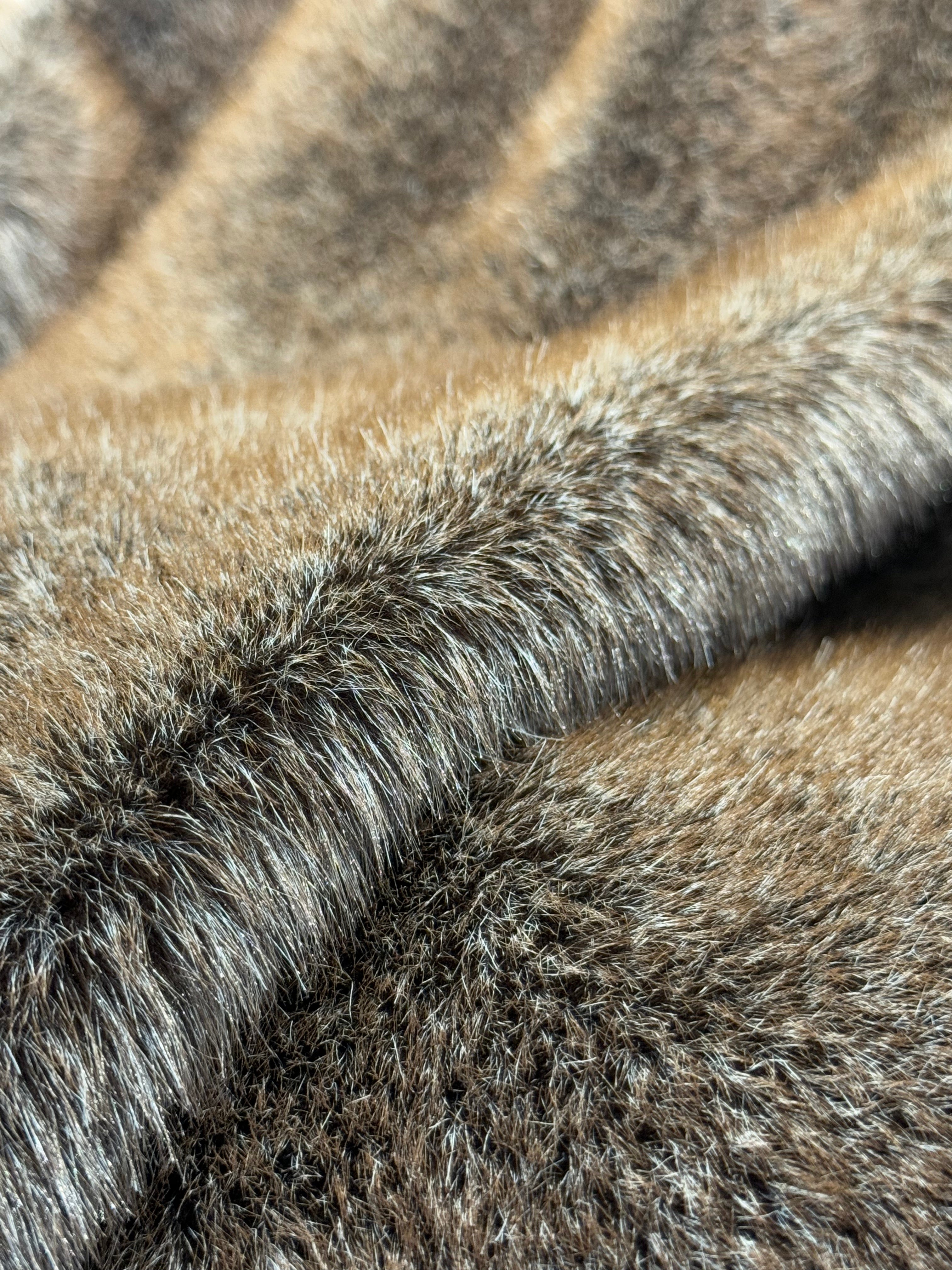 Luxury Soft Warm Faux Mink Throw Blanket - MINKO 10 Brown