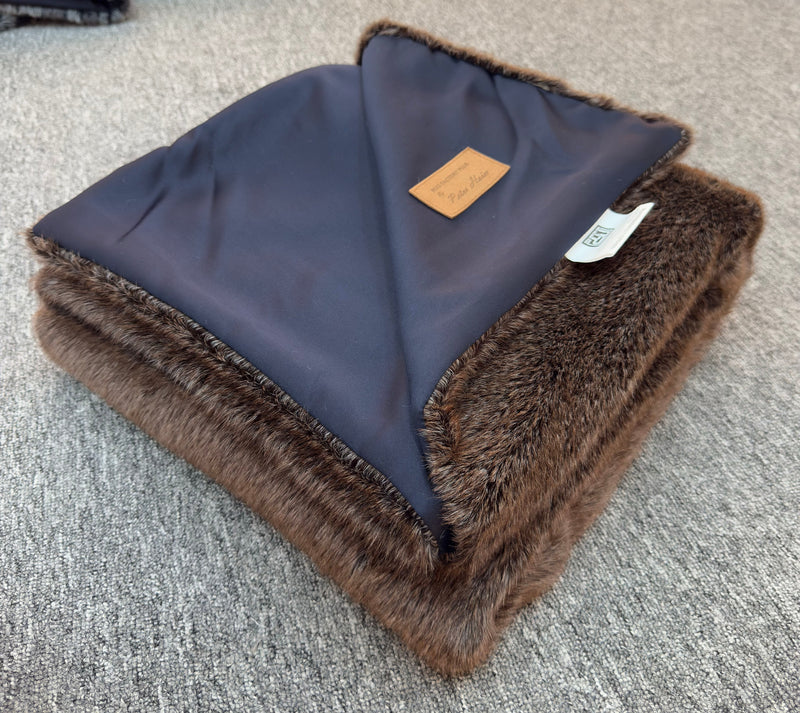 Luxury Soft Warm Faux Mink Throw Blanket - MINKO 10 Brown