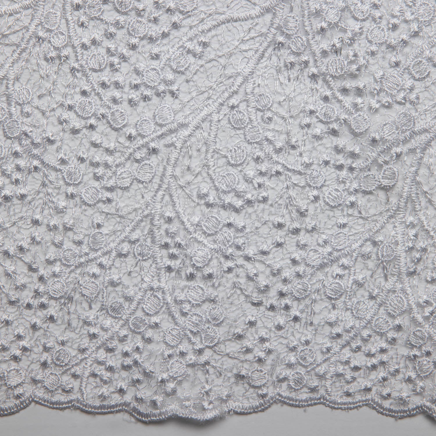Spider Mesh Lace Fabric with Embroidery and Beautiful Intricate Pattern 52" Wide | Exquisite Fabric
