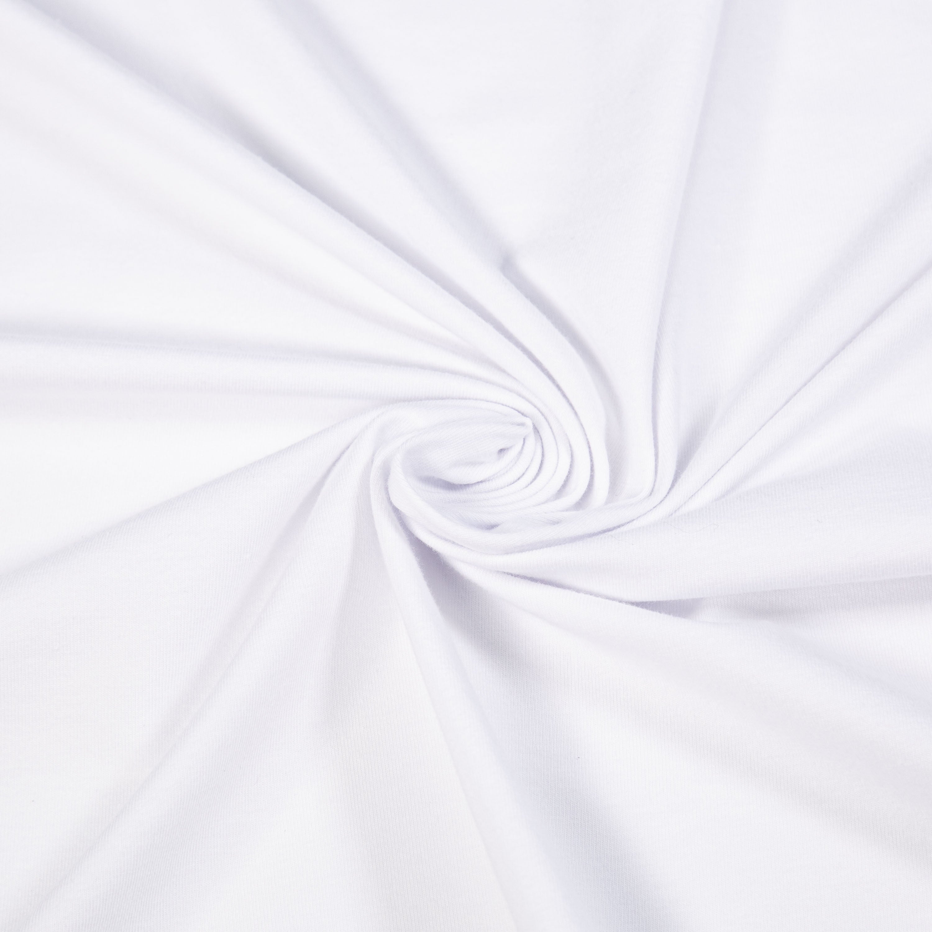 Cotton Spandex Jersey Knit Fabric – 10 oz 4-Way Stretch | White