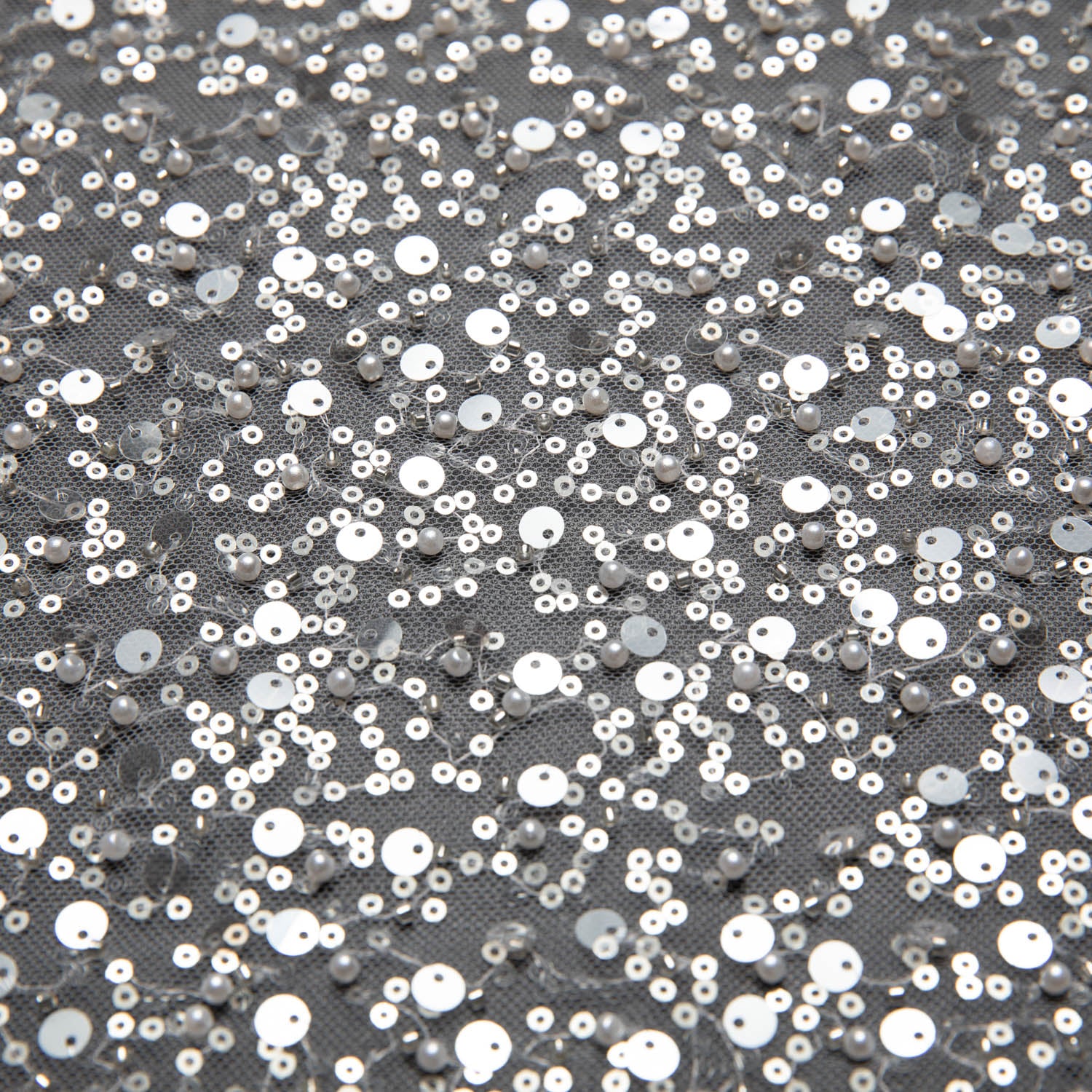 Poly Mesh Lace Fabric W/Beads & Sequins 50" Wide | Exquisite Fabric