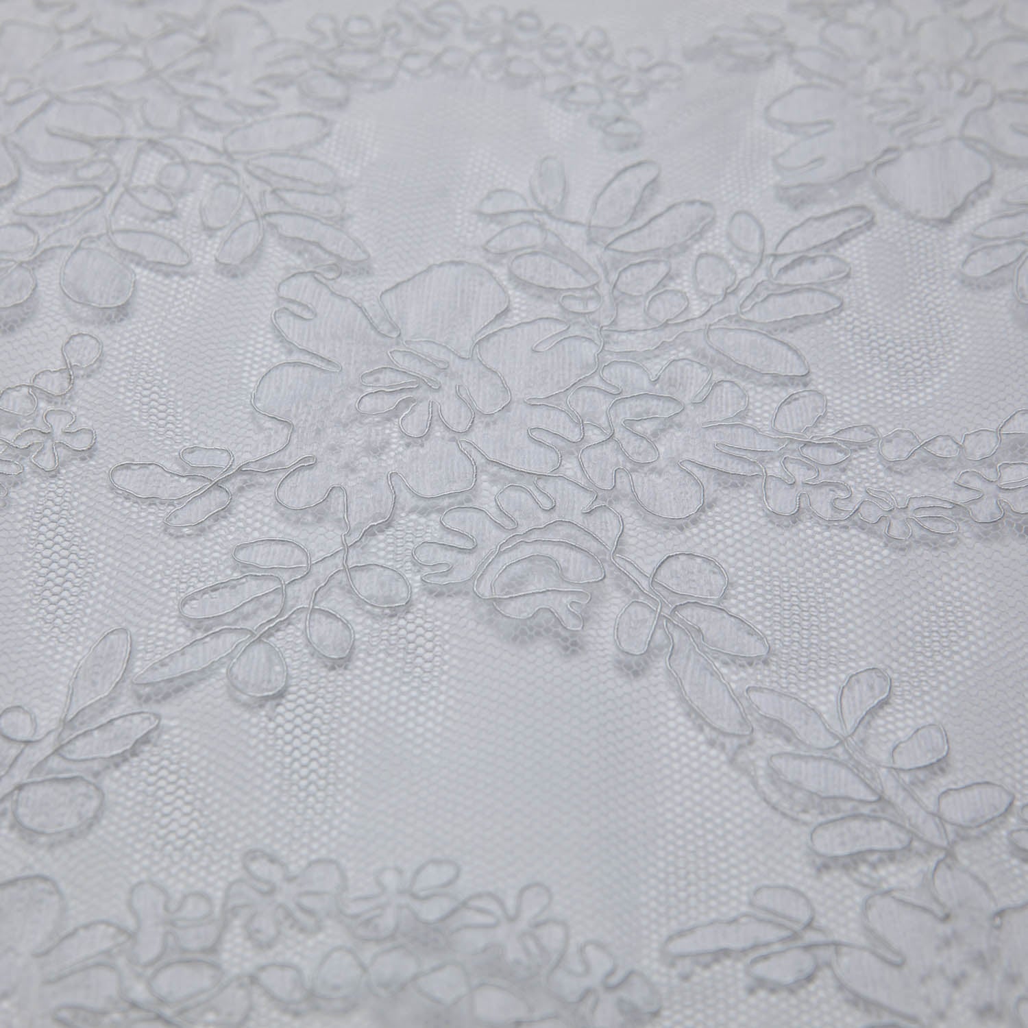Re-Embroidery Lace Fabric with Cord and Beautiful Floral Pattern 52"/54" Wide | Exquisite Fabric