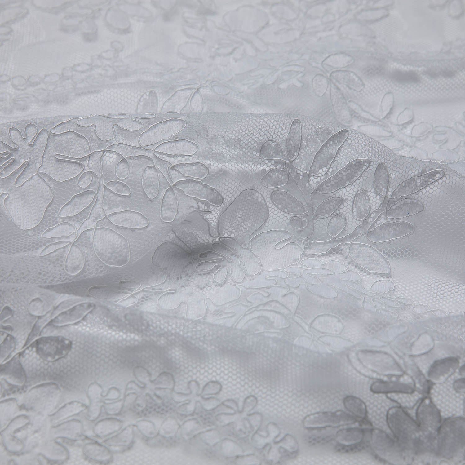 Re-Embroidery Lace Fabric with Cord and Beautiful Floral Pattern 52"/54" Wide | Exquisite Fabric