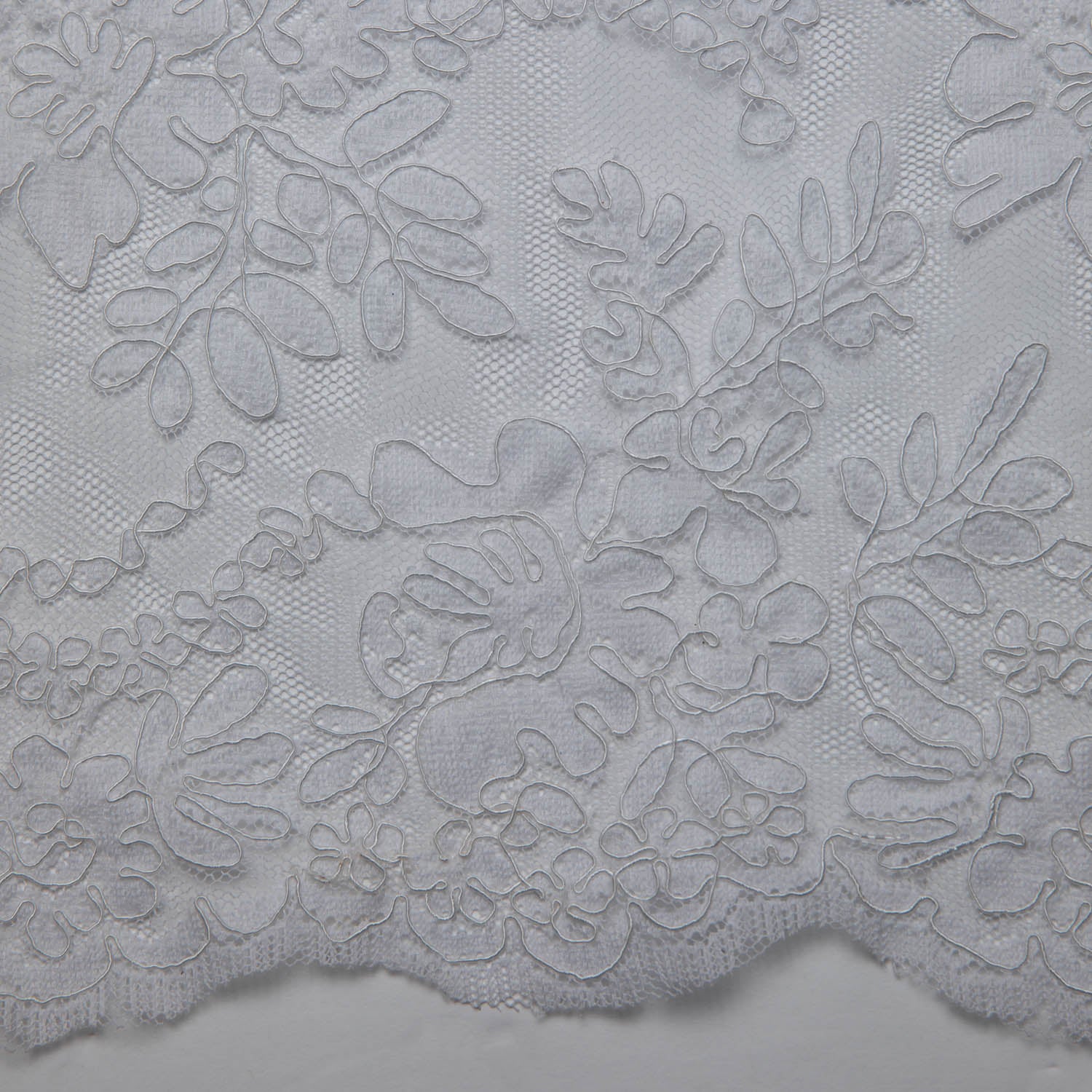 Re-Embroidery Lace Fabric with Cord and Beautiful Floral Pattern 52"/54" Wide | Exquisite Fabric