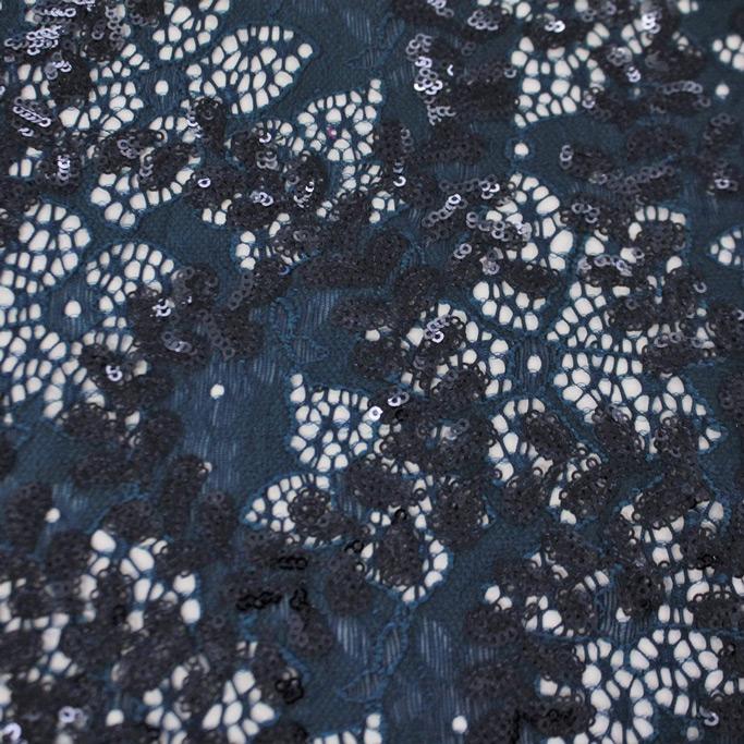 Wisteria Stretch Lace Sequin Fabric | Blue Moon Fabrics