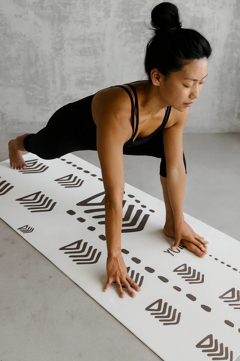Polar Peace — Crag 6mm White Yoga Mat for Hot & Home Practice