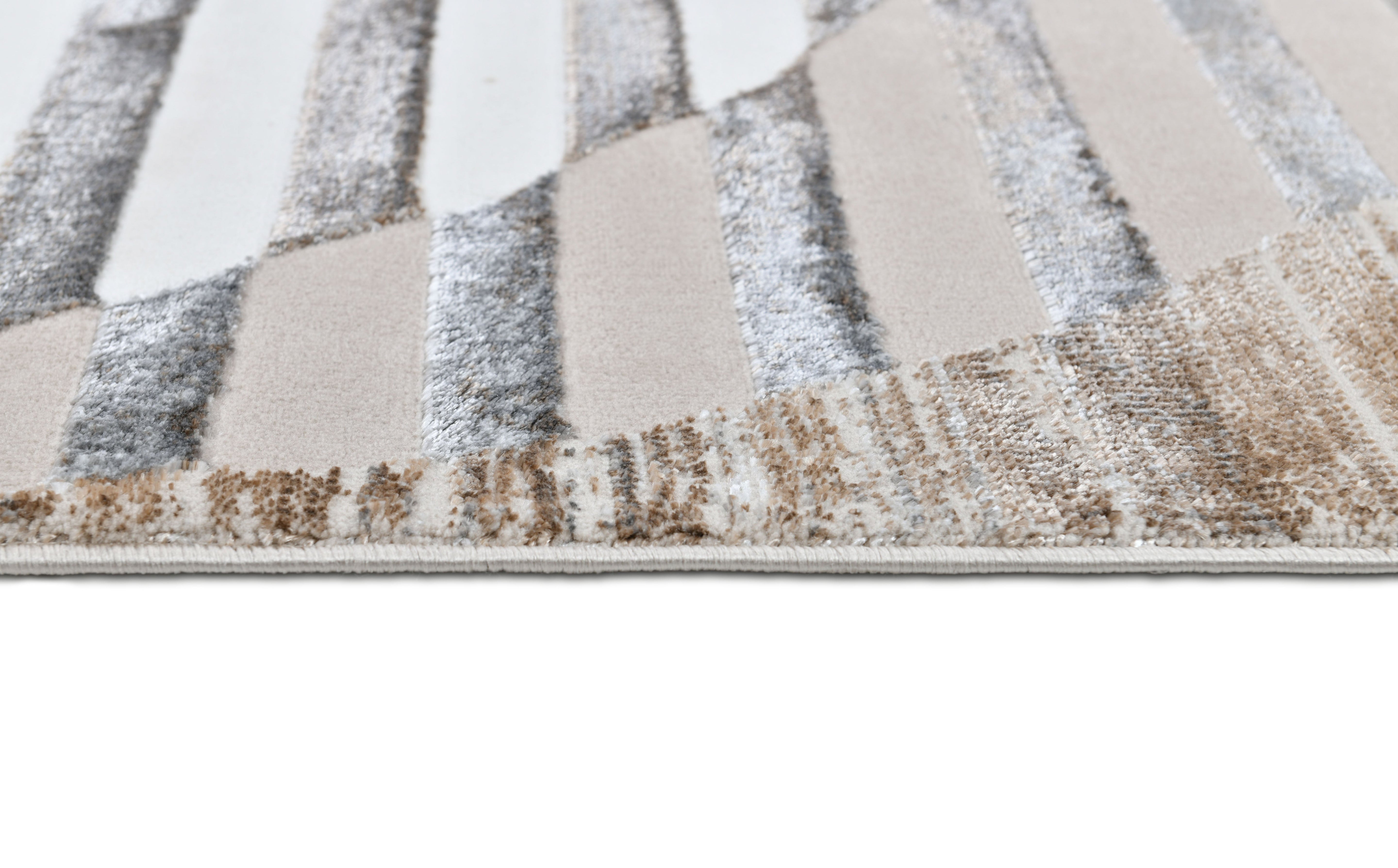 Ultra-Soft Feel, Viscose, Bronze, Copper Sheer, Striped, Edgy Cut - Z429A POL826