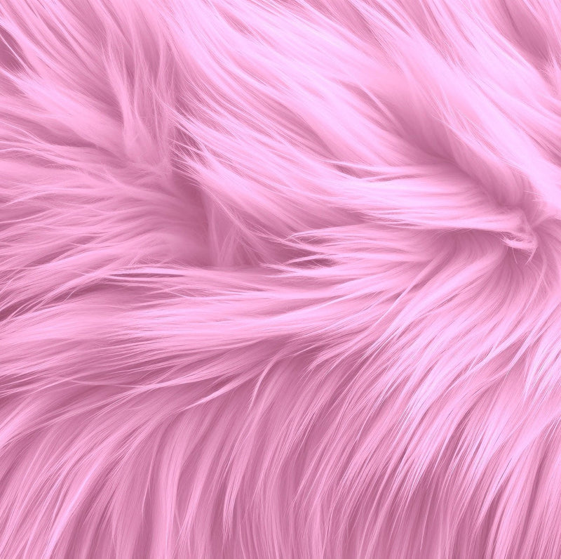 Round Shaggy Faux Fur Fabric – 36" Circular Fluffy Home Decor Rug