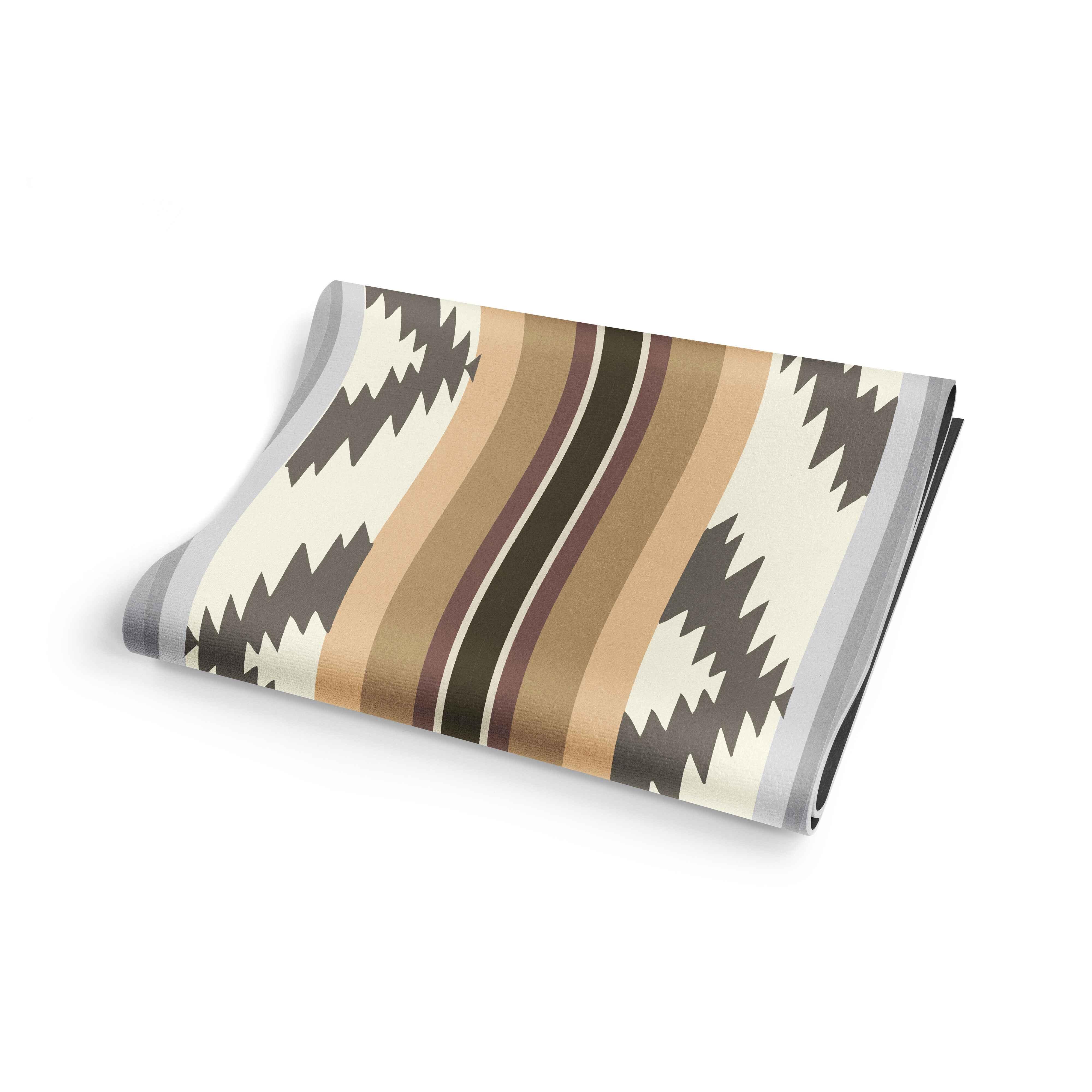 Bear Creek Sand Yoga Mat – 6 mm Extra Thick, Double-Sided Non-Slip, Eco-Friendly PER with Neutral Sand Tone Design | Yune Yoga