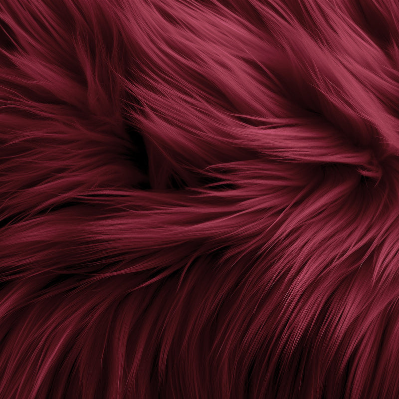 Round Shaggy Faux Fur Fabric – 30" Circular Fluffy Home Decor Rug
