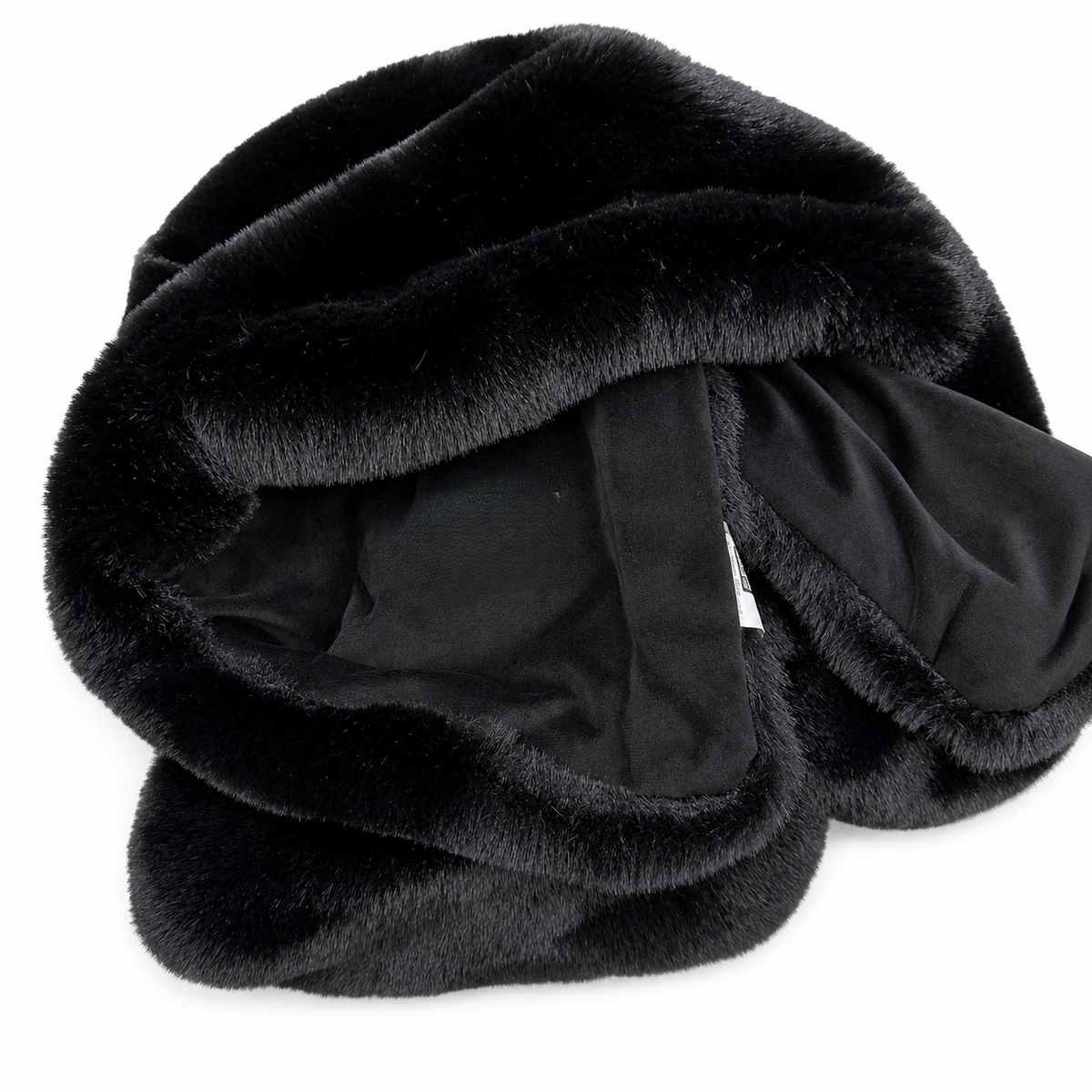 Black Chinchilla Faux Fur Throw Blanket, Ultra-Soft Plush