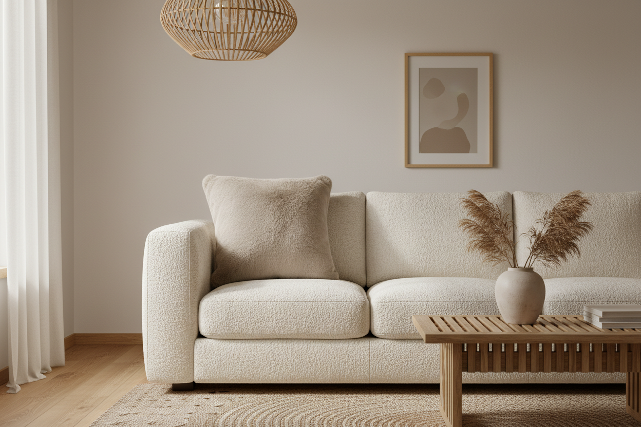 Soft Cozy Fuzzy Faux Fur Throw Pillow