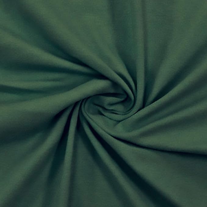 Cotton Spandex Jersey Knit Fabric – 10 oz | 4-Way Stretch | Evergreen