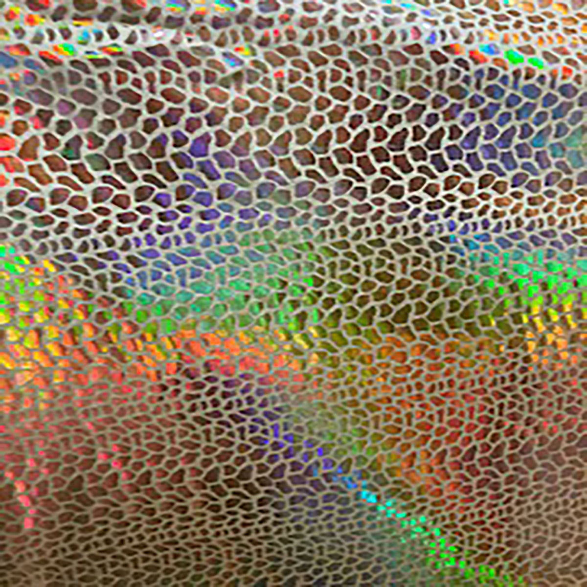 Stretch Nylon Spandex Fabric with Cobra Hologram Glued Sequin | Spandex Palace
