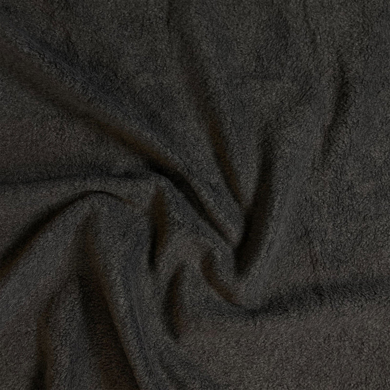 Anti-Pill Polar Fleece Fabric by the Yard – Charcoal (60", 280 GSM)