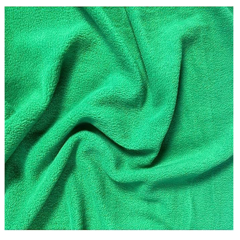 Anti-Pill Polar Fleece Fabric by the Yard – Kelly Green (60", 280 GSM)