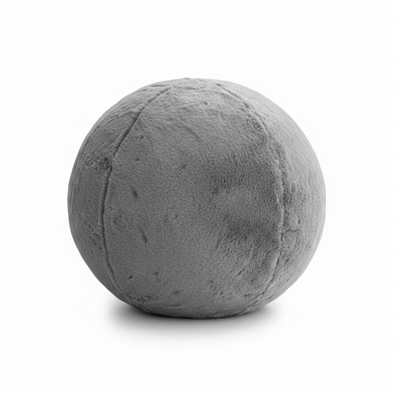 Chinchilla Faux Fur Yoga Ball Chair for Home, Office & Exercise