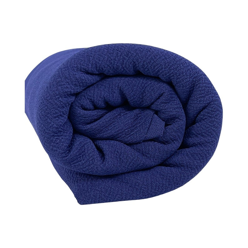 Double Knit Spandex Liverpool Stretch Fabric - Navy