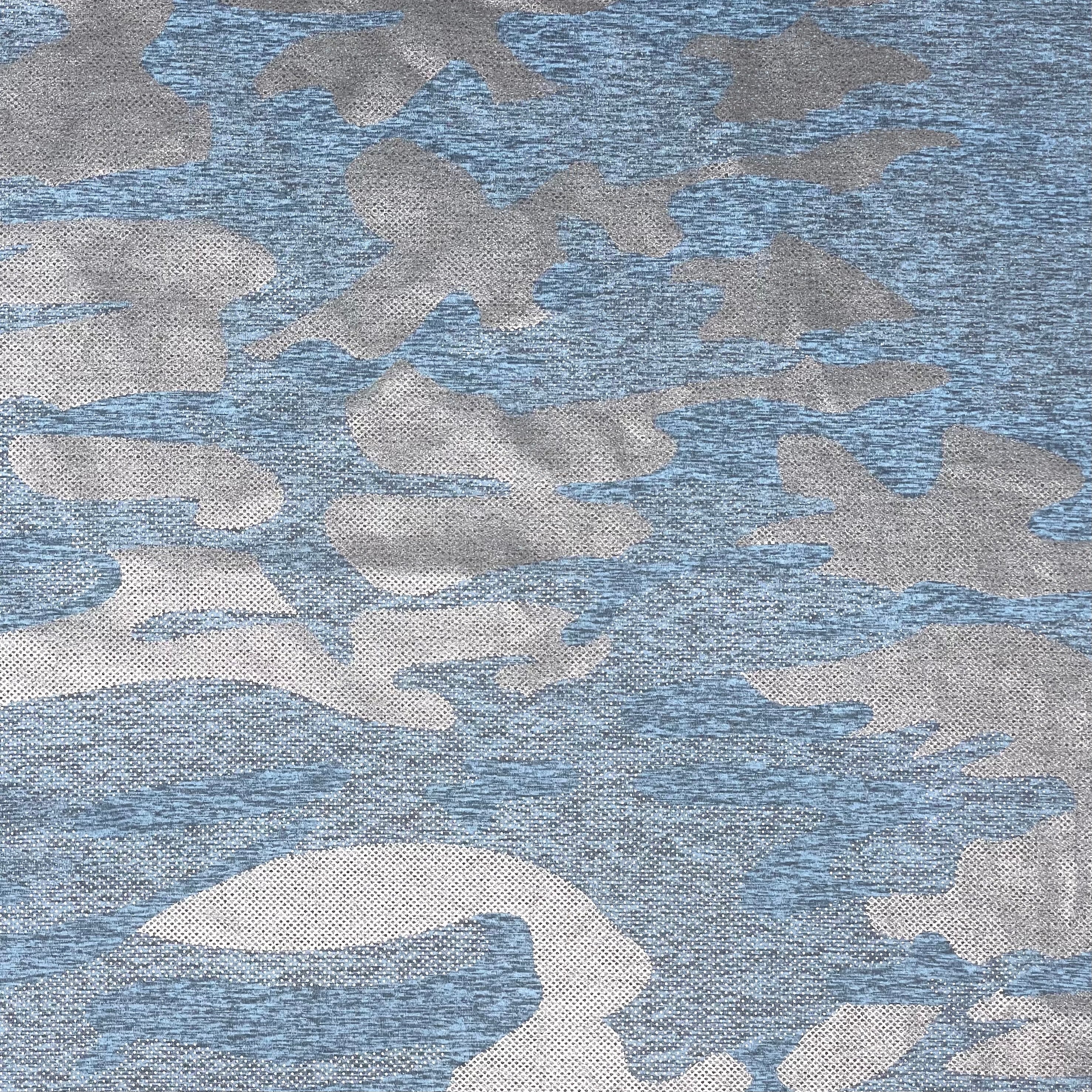GI Jane Foil Printed EcoDelish Fabric | Blue Moon Fabrics