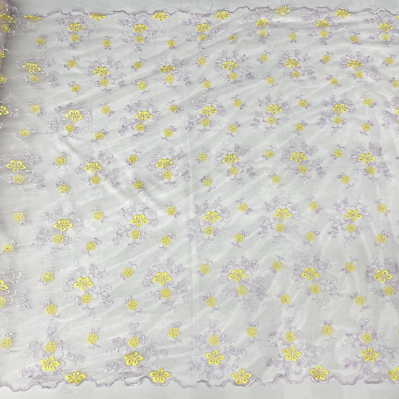 Beaded Lace Fabric Embroidered on 100% Polyester Net Mesh | Lace USA - 42096W-RS