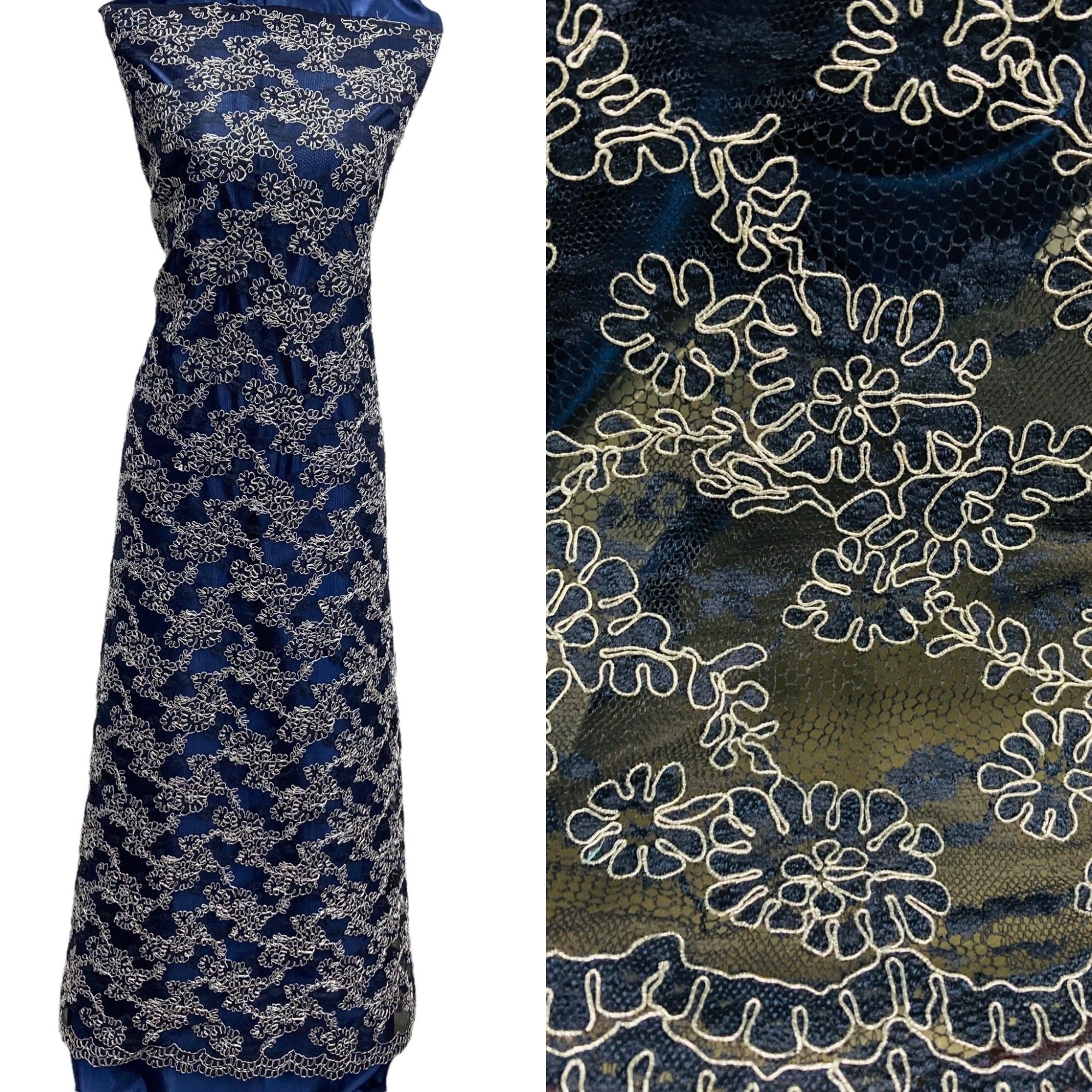 Corded Bridal Lace Fabric  for Wedding, Quinceañera & Festa Dresses | Lace USA - 95994W