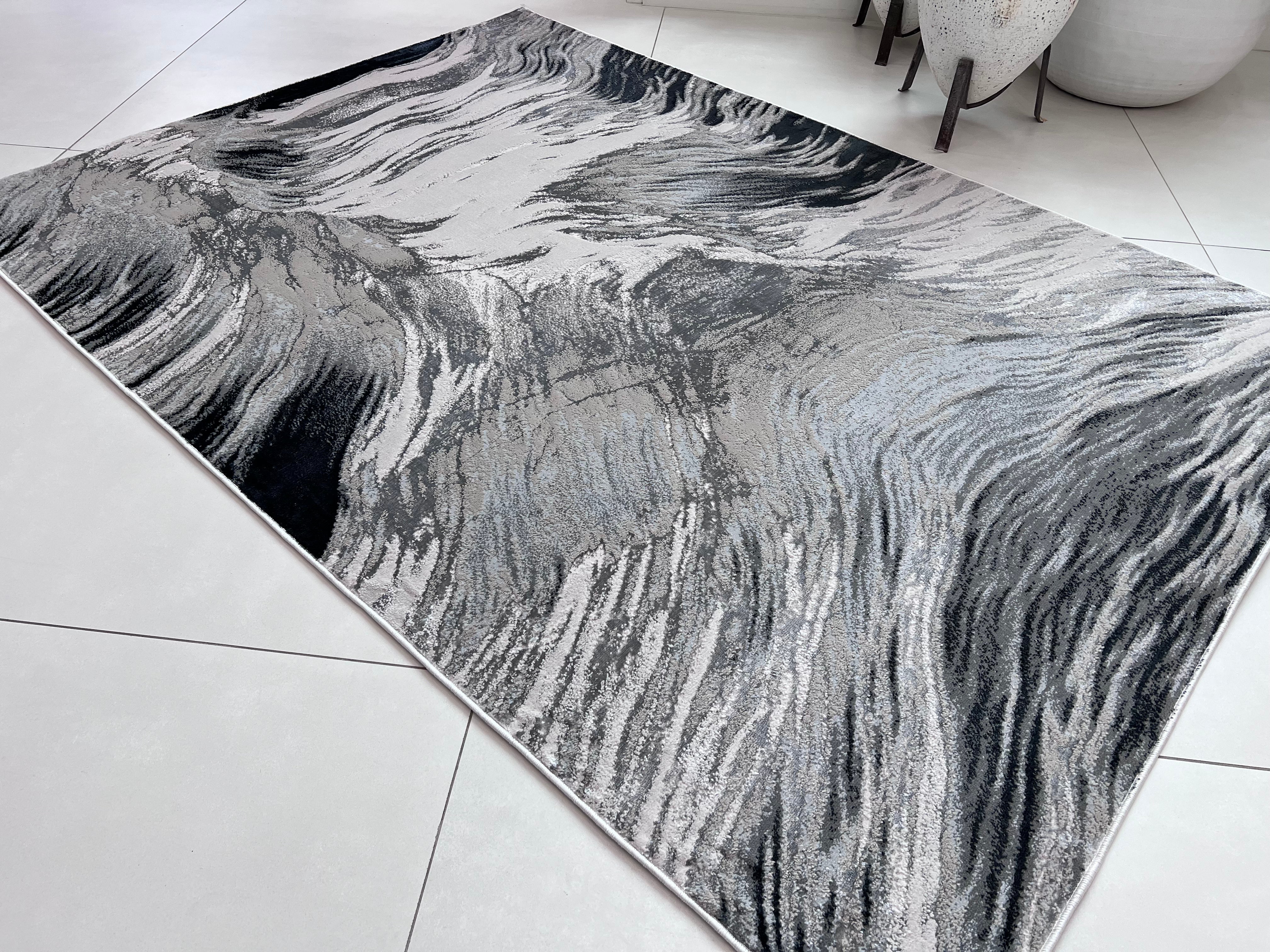 Color-Shift Foldable Flat Weave Area Rug - Shifting Hues Design - Versatile Indoor/Outdoor Rug - Power Loomed - Durable Polypropylene/Polyester Blend - Made in Turkey - Soft and Resilient