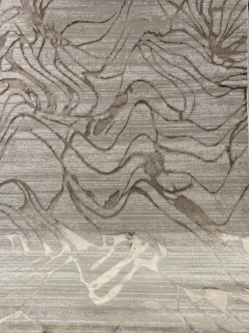 Polyester Earth Tones Viscose Blend Abstract Design Rug/Carpet - Style# Maximus 233 - Color-Changing Flat Weave Rug