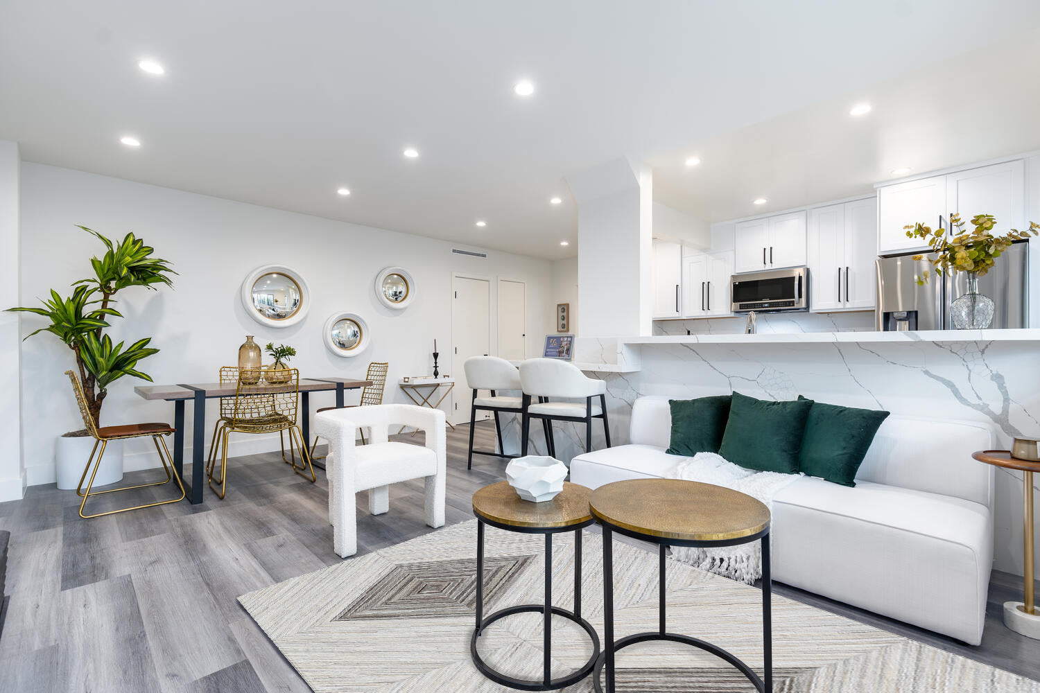 Geometric Diamond Cowhide Patchwork Rug – Ivory, Charcoal Grey, White & Brown Accents - Patchwork PCH221