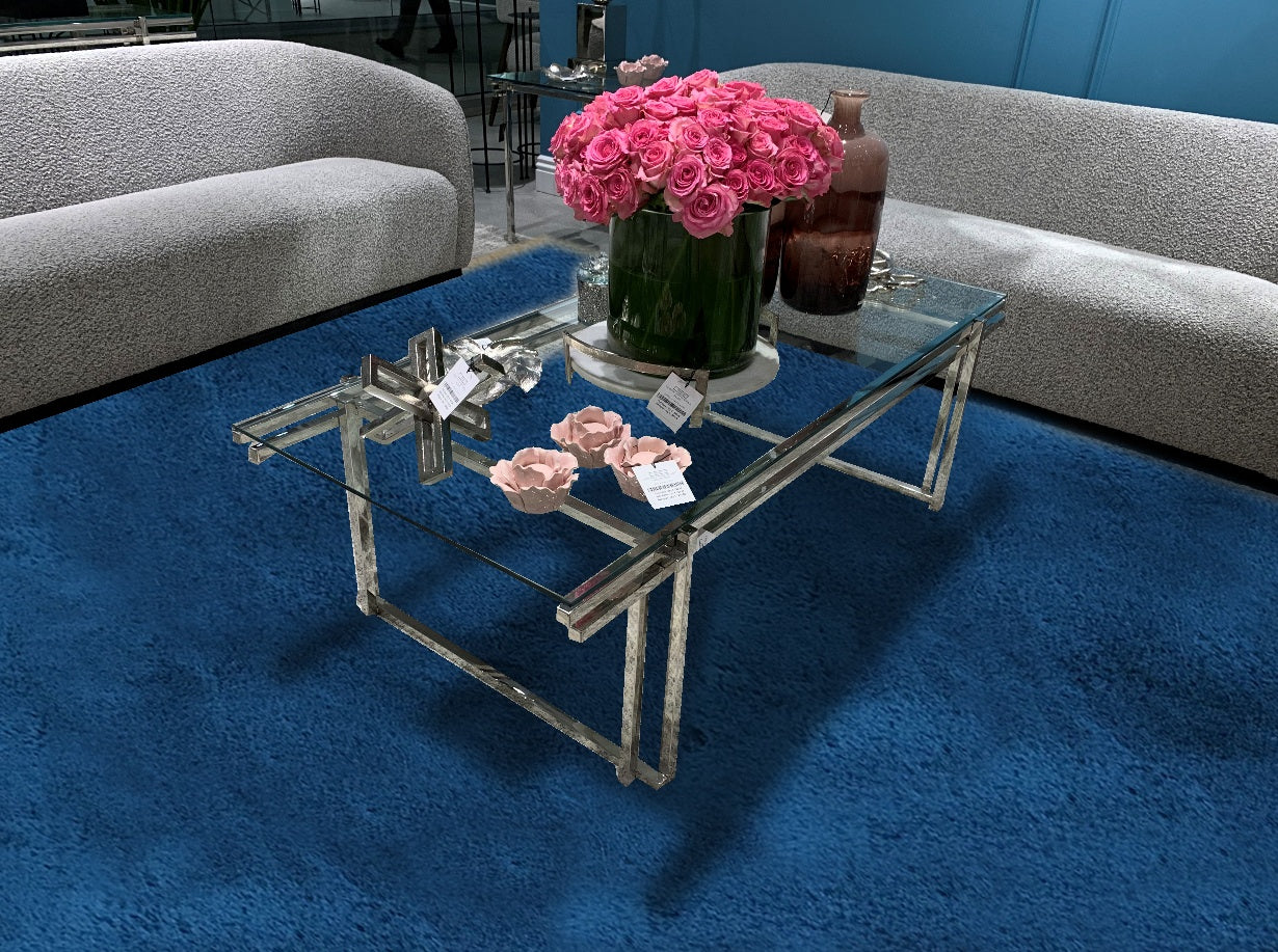 Soft Touch Faux Rabbit, Chinchilla Feel Solid Colors Area Rugs