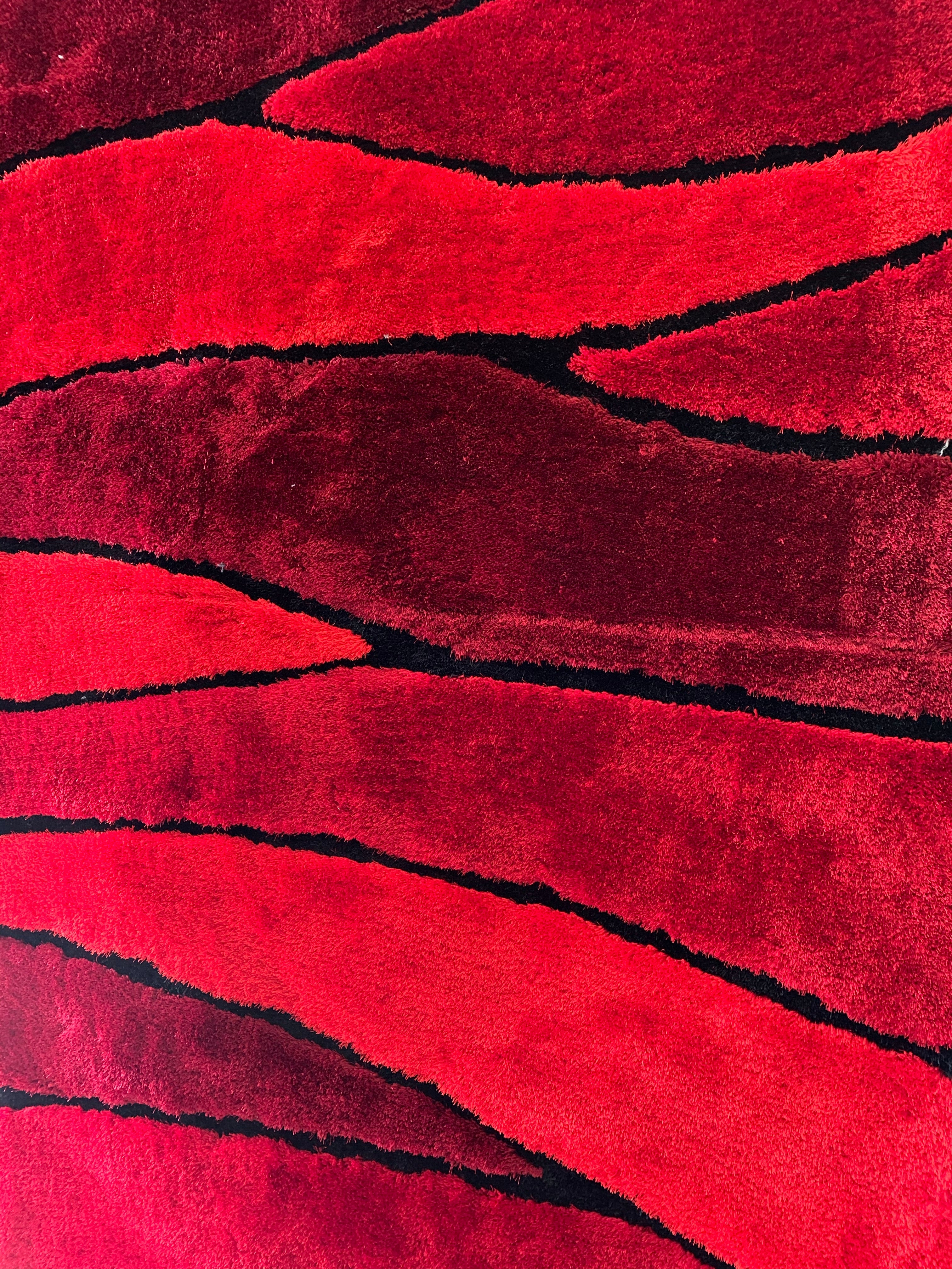 Living Shag Waves Soft Plush Design 3D Effect Area Rug/ Carpet