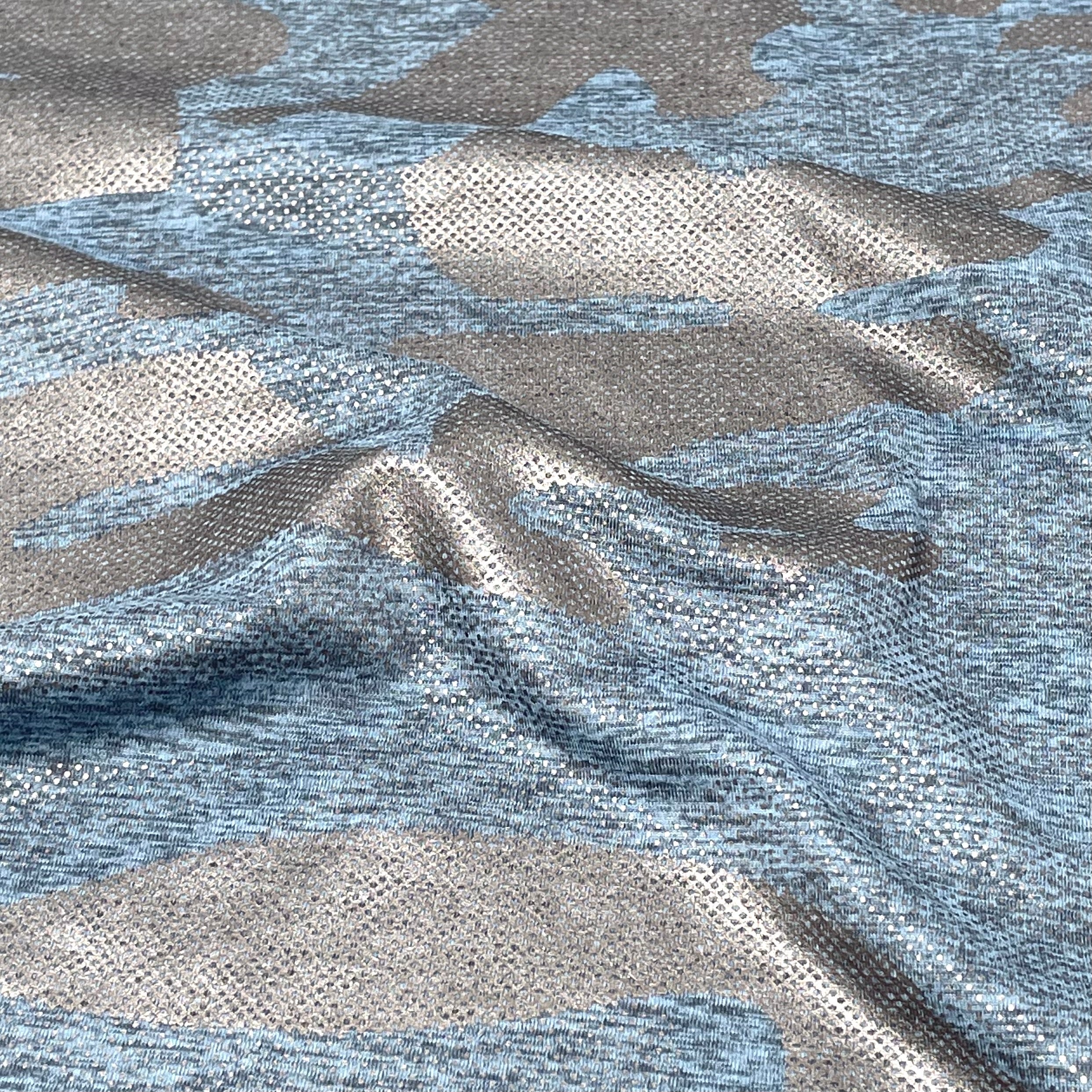GI Jane Foil Printed EcoDelish Fabric | Blue Moon Fabrics