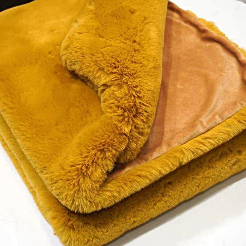 Soft Cozy Faux Fur Blanket/ Coverlet/ Bedspread/ Throw/ Bedcover/ Quilt