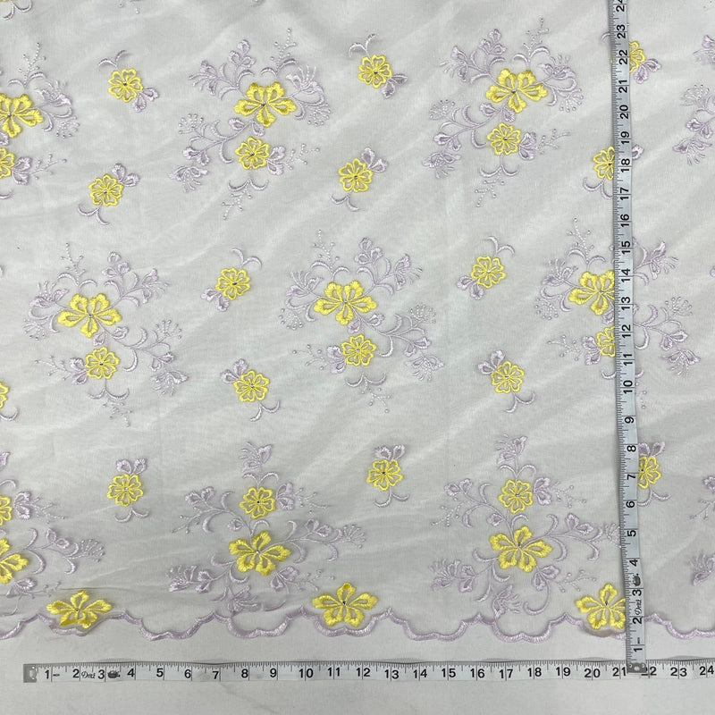 Beaded Lace Fabric Embroidered on 100% Polyester Net Mesh | Lace USA - 42096W-RS