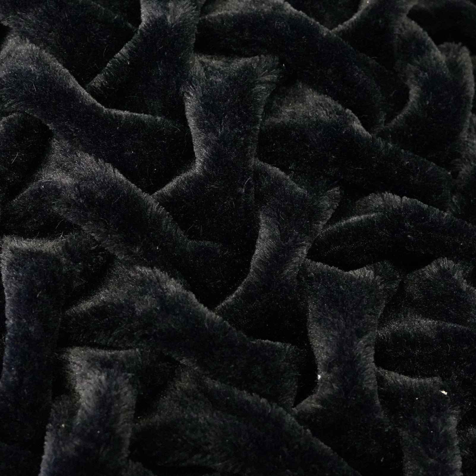 Braided Black and White & Mocha Soft Cozy Faux Fur Blanket/ Quilt/ Throw/ Bedcover/ Coverlet 50 X 60