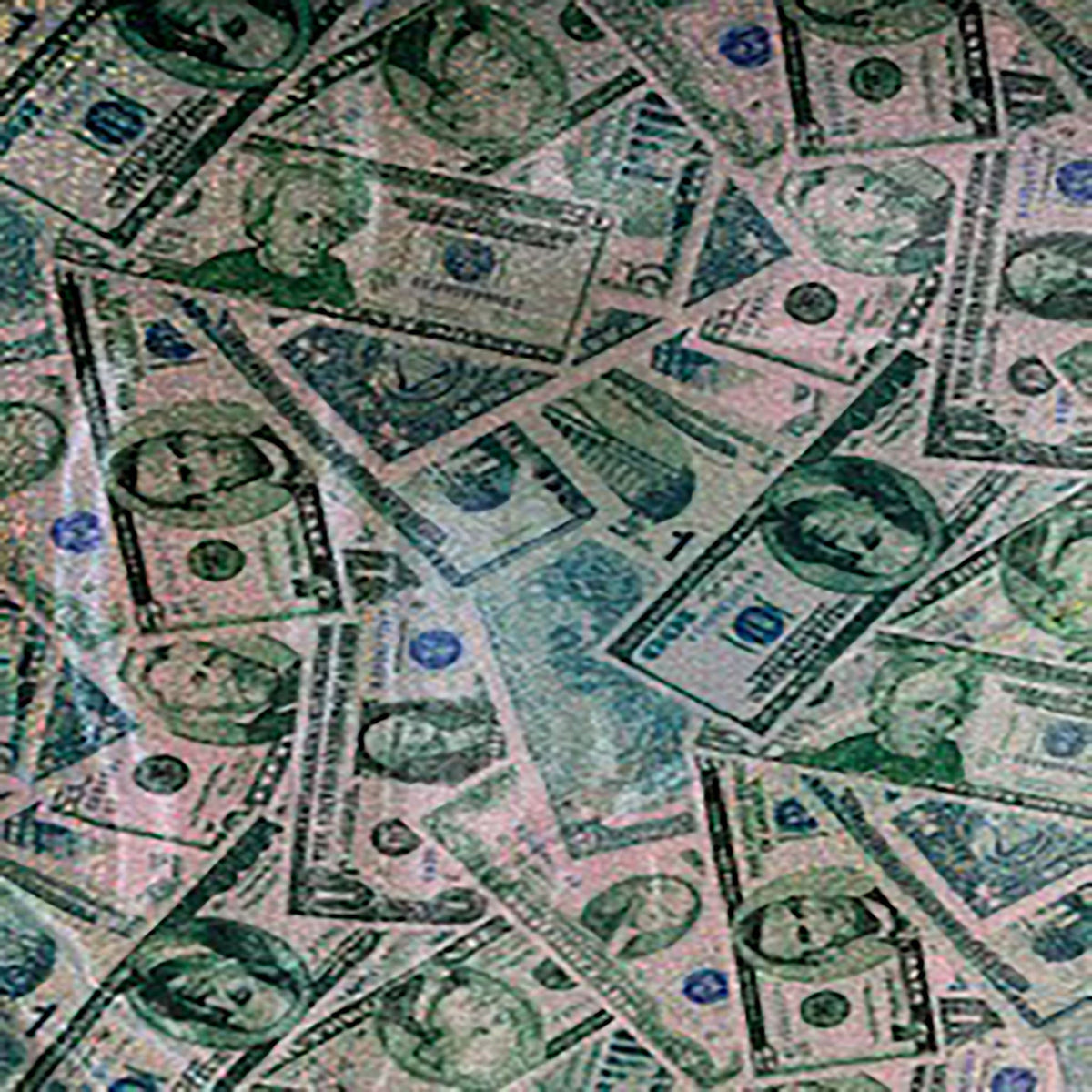 Random Money Hologram: Stretch Polyester Spandex Fabric | Spandex Palace