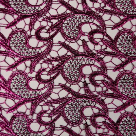 Milania Foiled Lace | Blue Moon Fabrics
