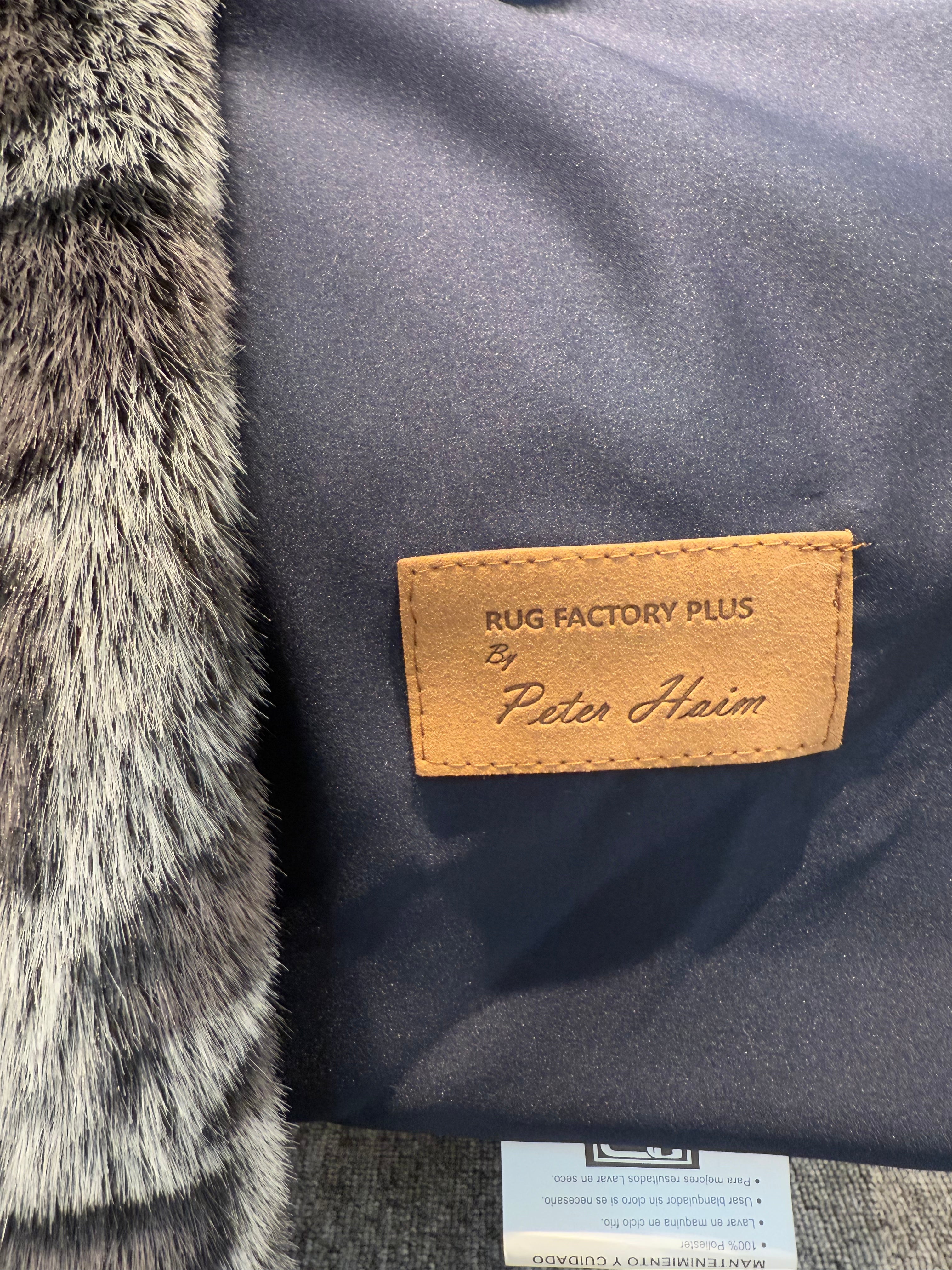 Luxury Soft Warm Faux Mink Throw Blanket - MINKO 12 Black Leopard