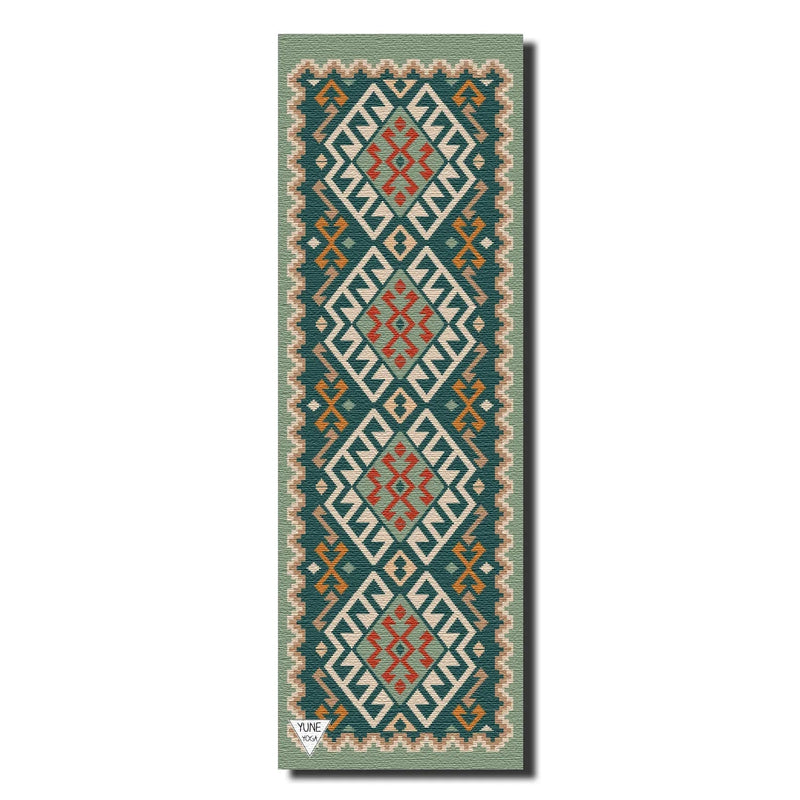Moab Plains Yoga Mat – 6 mm Extra Thick, Double-Sided Non-Slip, Eco-Friendly PER with Moss Green Nature-Inspired Design | Yune Yoga