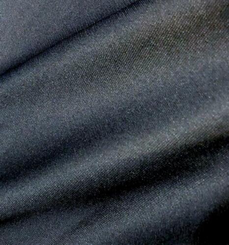 SPORTS POLYESTER CIRCULAR KNIT FABRIC NAVY BLUE 62" WIDE MADE IN USA BY THE YARD
