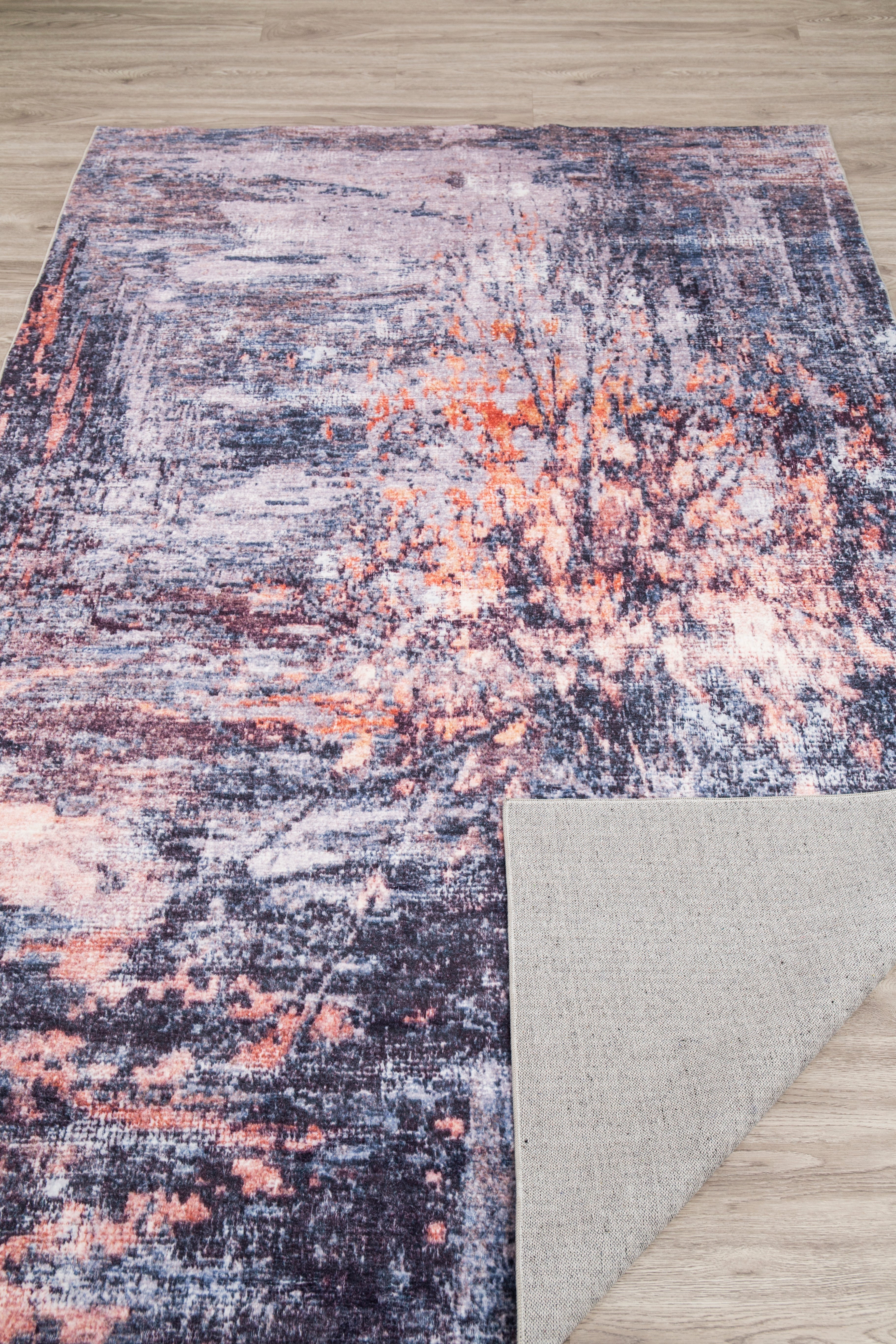 Foldable Anti-Slip Polyester Area Rug | Style# SHAH-23 - Elevate Your Space
