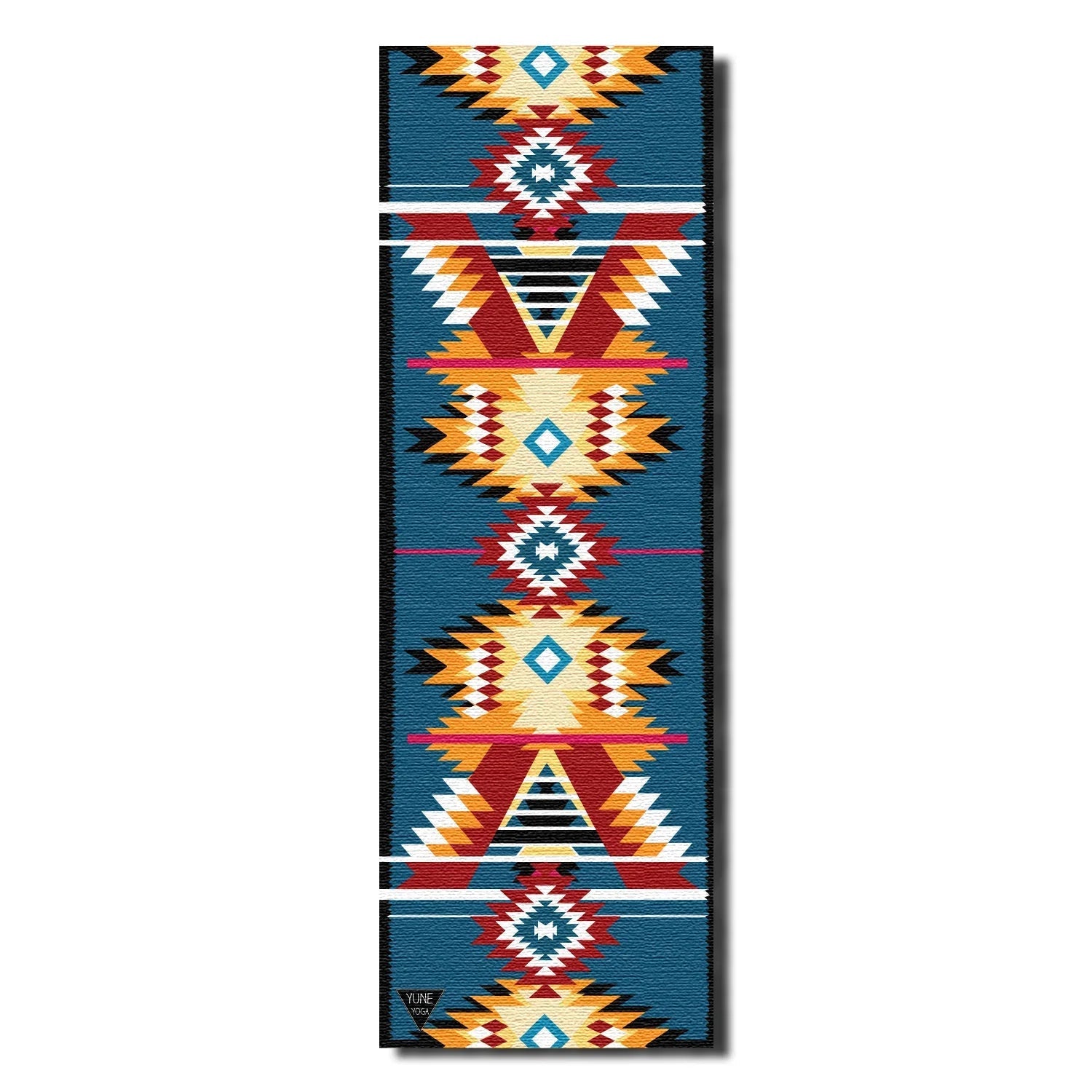 Yoga Mat | 6mm Thick | Multi Color Striped | Non-Slip | Eco Friendly | Yune Yoga | Snake River