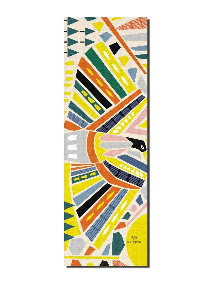 Leah Duncan Bird Yoga Mat – 6mm Eco-Friendly, Artistic Non-Slip Mat for All Yoga Styles